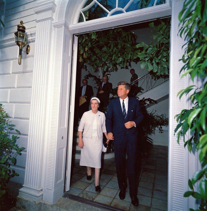 President Kennedy with Israeli leader Golda Meir