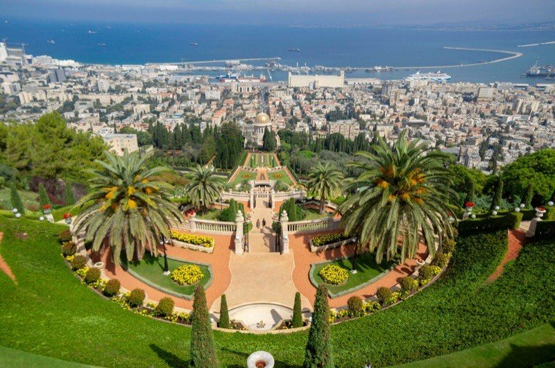The Bahá’í Gardens overlooking Haifa