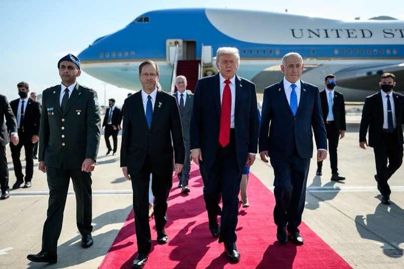 President Trump welcomed in Israel by its leaders