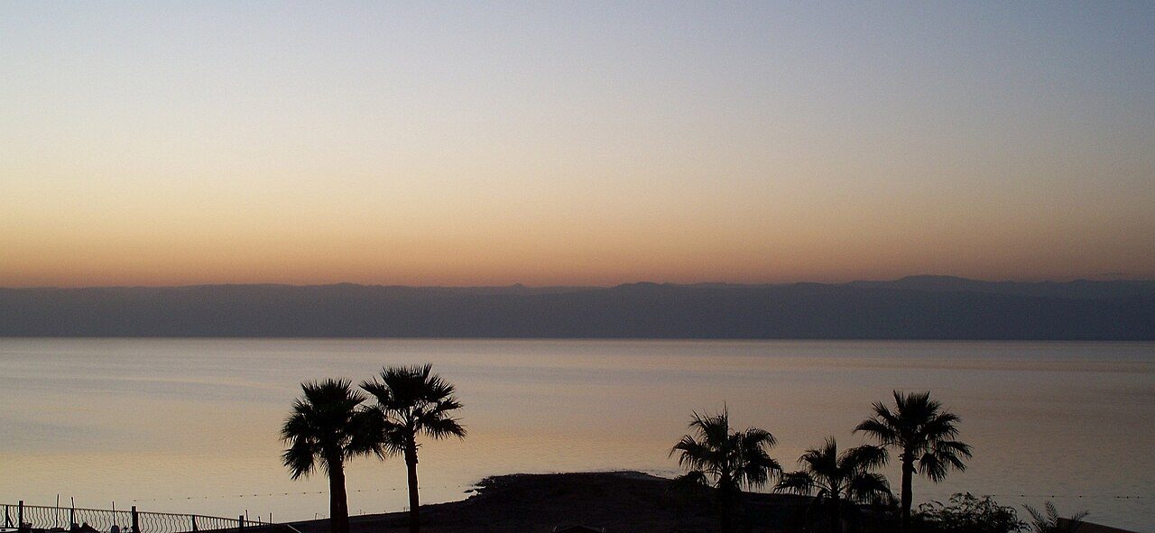Sunrise over the Dead Sea in Israel